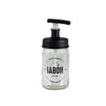 DISPENSER DE JABON DE VIDRIO Y ALUMINIO 360ML