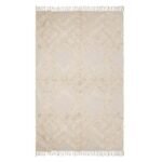 ALFOMBRA BEIGE DE ALGODON 120X180 CM