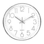 RELOJ DE PARED PLATEADO PS INYECTADO 30CM