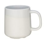 TAZA DE CERAMICA ARENA-BLANCO 12X10X8CM