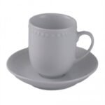 TAZA DE TE CON PLATO PORCELANA